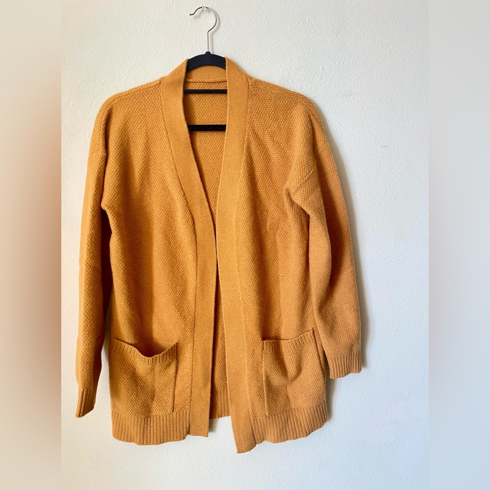 Mustard yellow cardigan